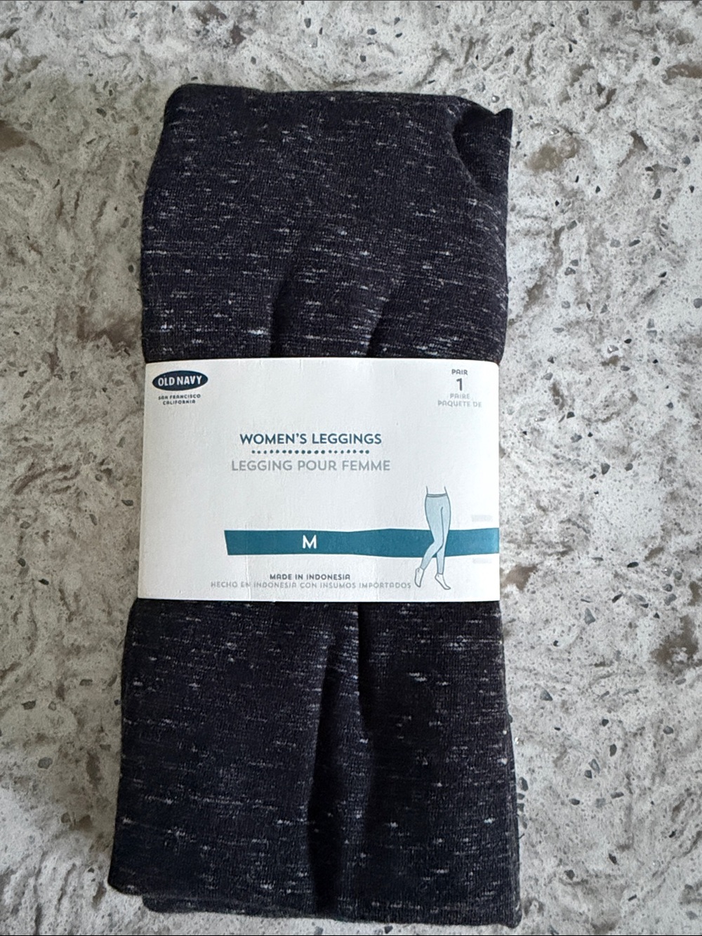 NWT Old Navy Women's Black Space-Dye Socks